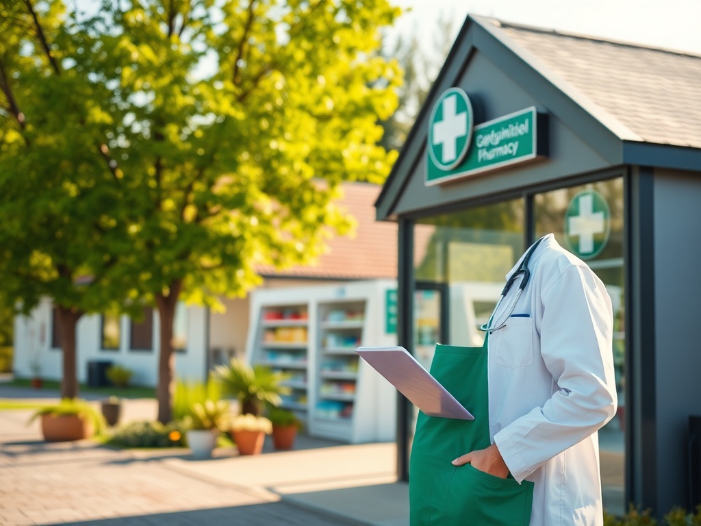 Mapa Sandomierza z zaznaczonymi placówkami medycznymi, ilustrująca kolejki do specjalistów w Sandomierzu.